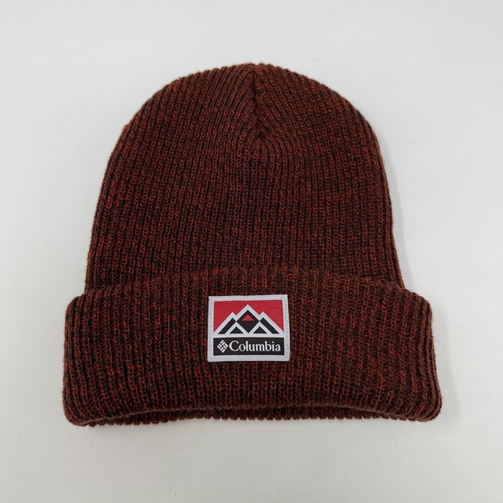 Columbia Lost Lager‎ II Beanie Dark Mountain Heathered Knit Cuff Hat CU0214 O/S